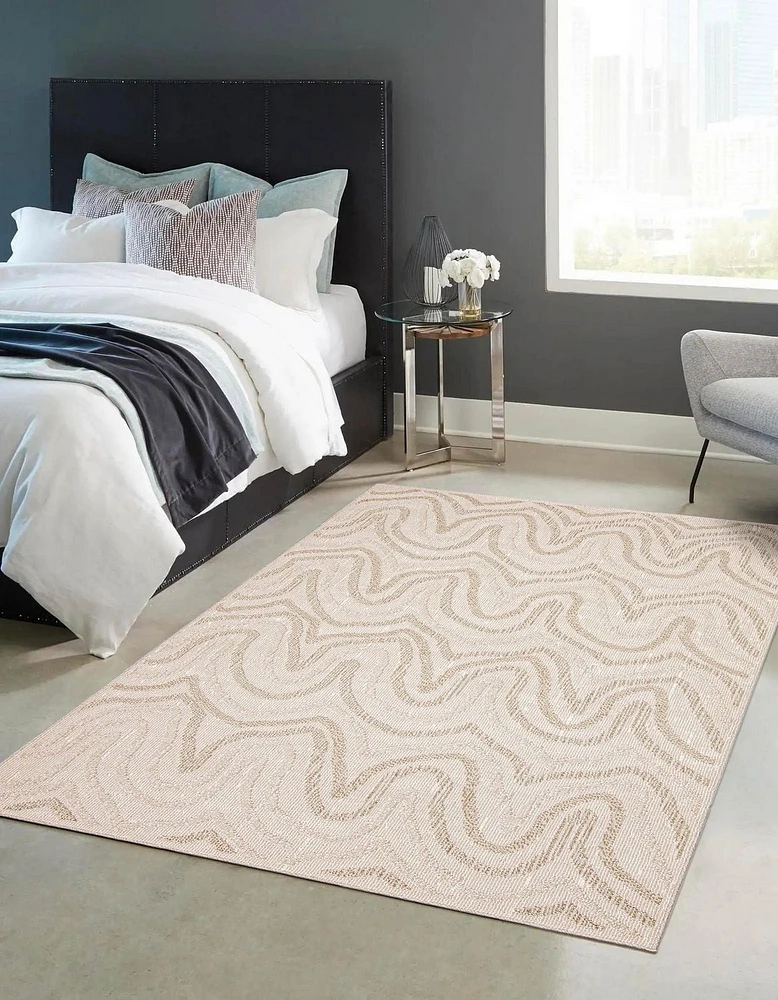 ECARPET Jute Style Area Rug for Bedroom, Living Room
