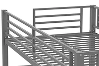 Lit Mezzanine en Métal Brittain Your Zone, Argent
