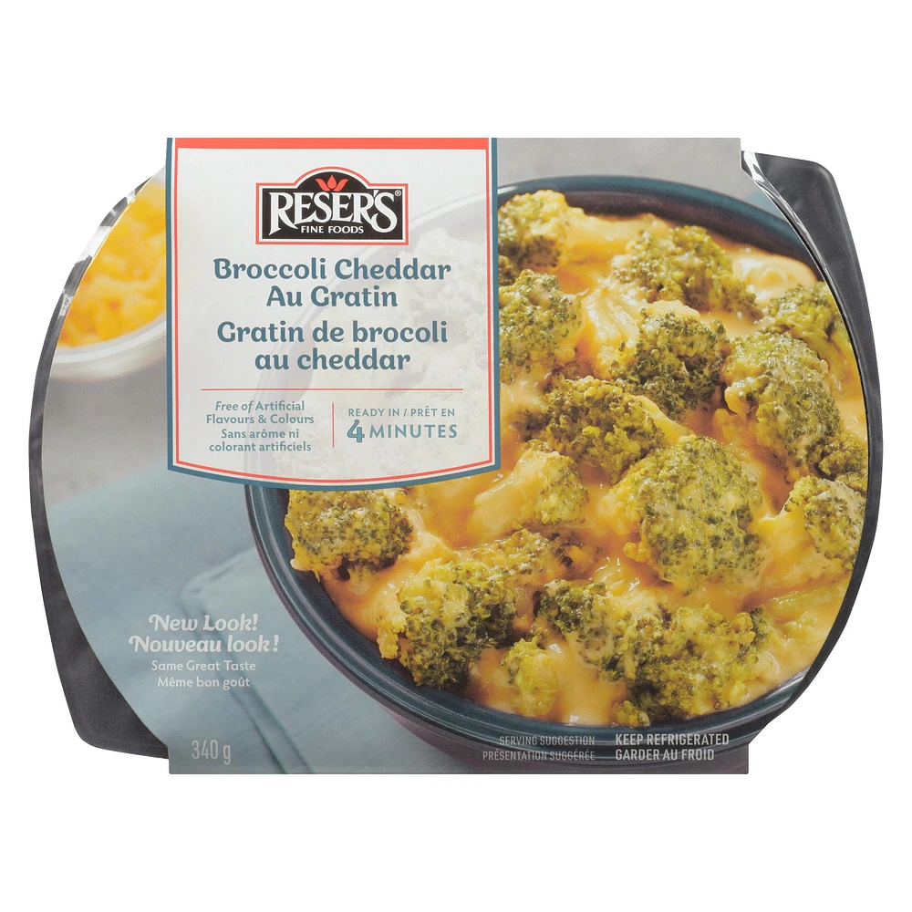 Reser's Fine Foods Sensational Sides Broccoli Cheddar Au Gratin, 340 g