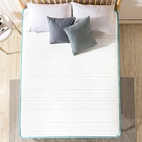 Matelas hybride à ressorts en mousse à mémoire de 12 pouces Zinus/matelas à ressorts à plateau euro/mousse infusée de thé vert/certifié CertiPUR-US/matelas dans une boîte
