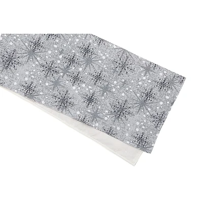 Chemin De Table En Tapisserie Flocon De Neige 36" - Ensemble De 2