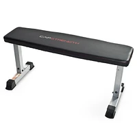 CAP Strength Banc de musculation plat utilitaire (capacité de poids de 600 lb), gris