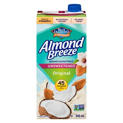 Blue Diamond Almond Breeze Unsweetened Coconut