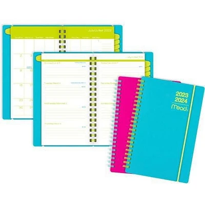 Agenda De Poche Hebdomadaire/Mensuel 2024 Mead, Pop En Couleurs Agenda hebdomadaire