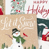 Boîte de cartes de Noël, Connections from Hallmark, assortiment de motifs mignons, paquet de 20 cartes