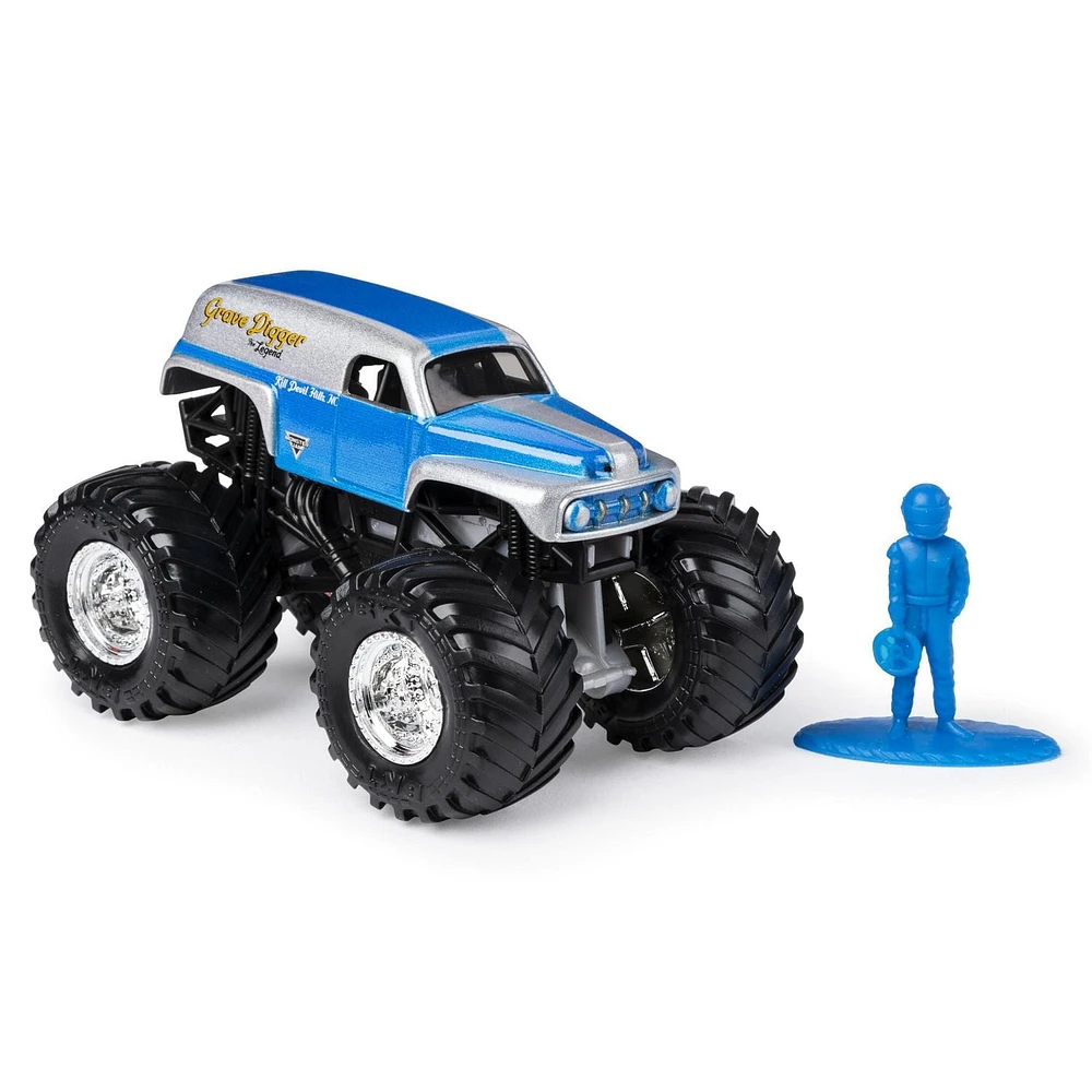 Monster Jam, Official Grave Digger Monster Truck, Die-Cast Vehicle, Retro Rebels Series, 1:64 Scale
