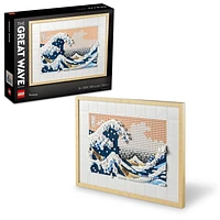 LEGO Art Hokusai – La grande vague; kit de construction d’œuvre d’art, cadre décoratif 31208