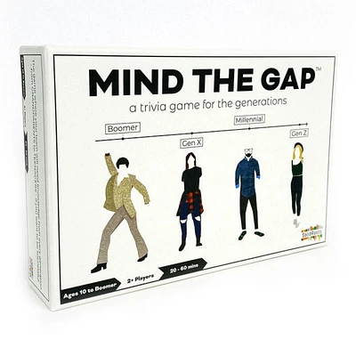 SolidRoots, Mind the Gap - Un jeu de culture générale pour les générations Z, Y, X, baby-boomer | Jeux familiaux | Jeux de cartes | Jeux pour adultes et enfants à partir de 10 ans Spin Master Games Jeux