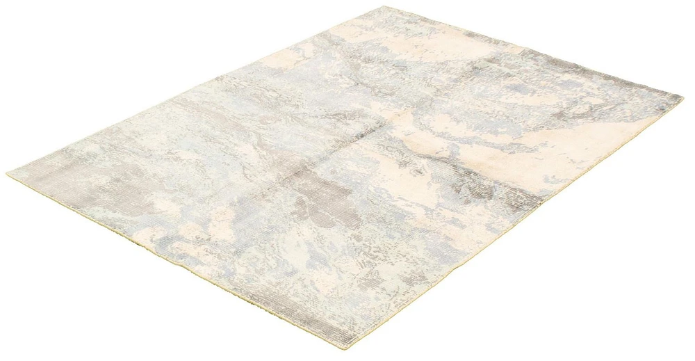 ECARPETGALLERY 5'1" x 7'8"  Contemporary Galleria Hand Loomed Area Rug for Living Room, Dining Room and Bedroom in Blue