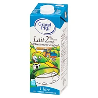 GRAND PRE UHT MILK 2%, GRAND PRE 2% Ultra Haute Température, ce lait reste frais jusqu’à 9 mois . Notre produit est fabriqué avec du lait Canadien pur a 100%. Vous pouvez conserver ce produit à la température de la pièce jusqu’à 9 mois