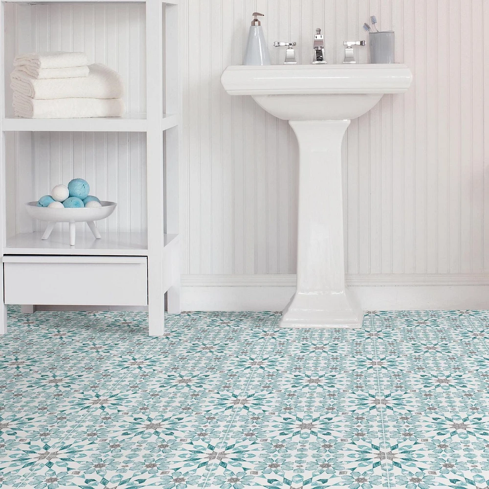 FloorPops Radiance Peel and Stick Floor Tiles Set of 20