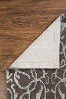 Tapis d'appoint en Laine Aspire Cristal fumée et aqua de 2 pi x 3 pi