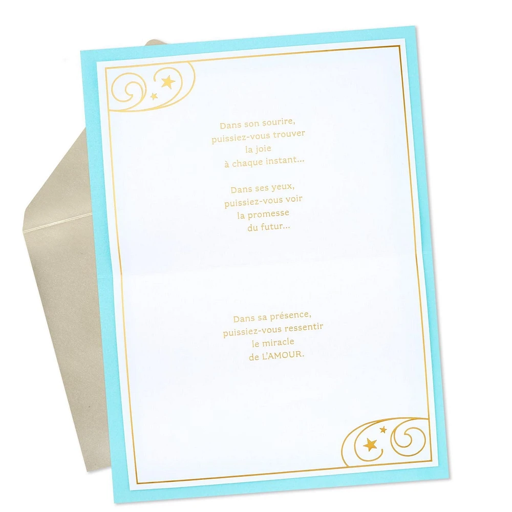 Hallmark Baby Shower Card for Baby Boy (Miracle of Love)