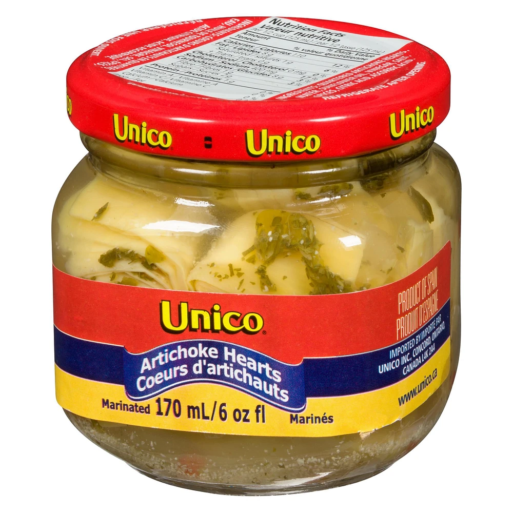 Coeurs d'artichauts d'Unico 170 ml