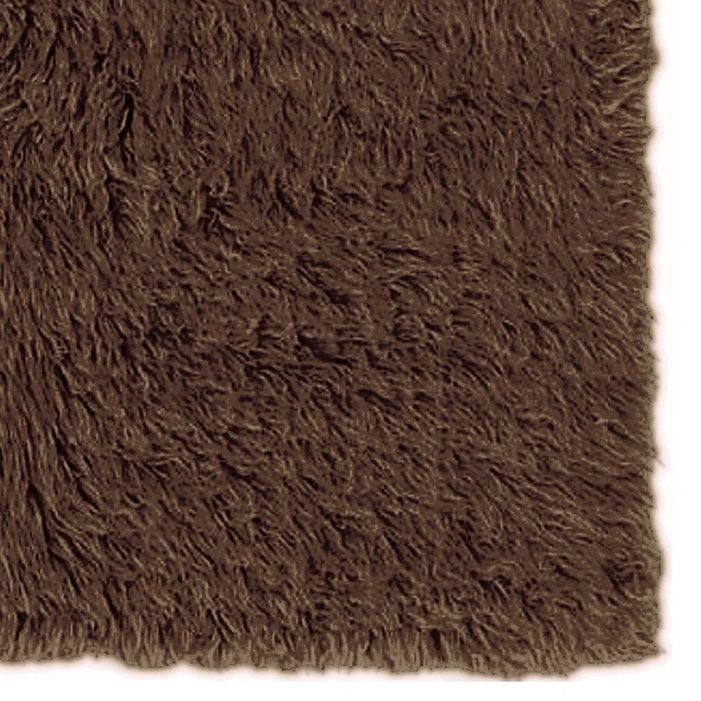 Tapis Nouveau Flokati 1400 gr de 8' x 10', Cacao