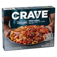 CRAVE Smokey BBQ Angus Beef Frozen Meal, 283g