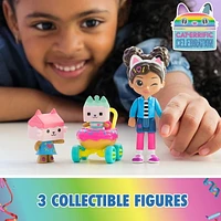 Gabby's Dollhouse, Coffret de figurines Crèche pour chats avec Gabby, Bébé Boîte, Bébé Benny Boîte, jouets surprise et accessoires pour la maison magique, jouets pour filles et garçons à partir de 3 a