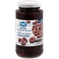 Great Value Sliced Kalamata Olives, 375 mL