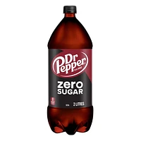 Dr Pepper Zero Sugar Soda 2 L, Bouteillie 2 L