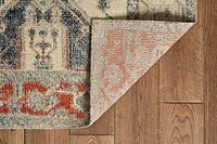 Tapis Grand Zéro Anlow ivoire & bleu de 8 pi x 10 pi