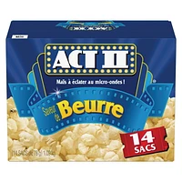 Act II 14s Gourmet micro-onde Popcorn-saveur De Beurre 1,09 kg