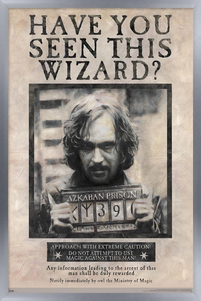 The Wizarding World: Harry Potter - Sirius Black Wanted Poster Wall Poster, 22.375" x 34"