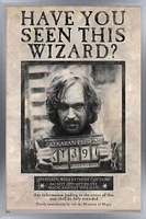 The Wizarding World: Harry Potter - Sirius Black Wanted Poster Wall Poster, 22.375" x 34"