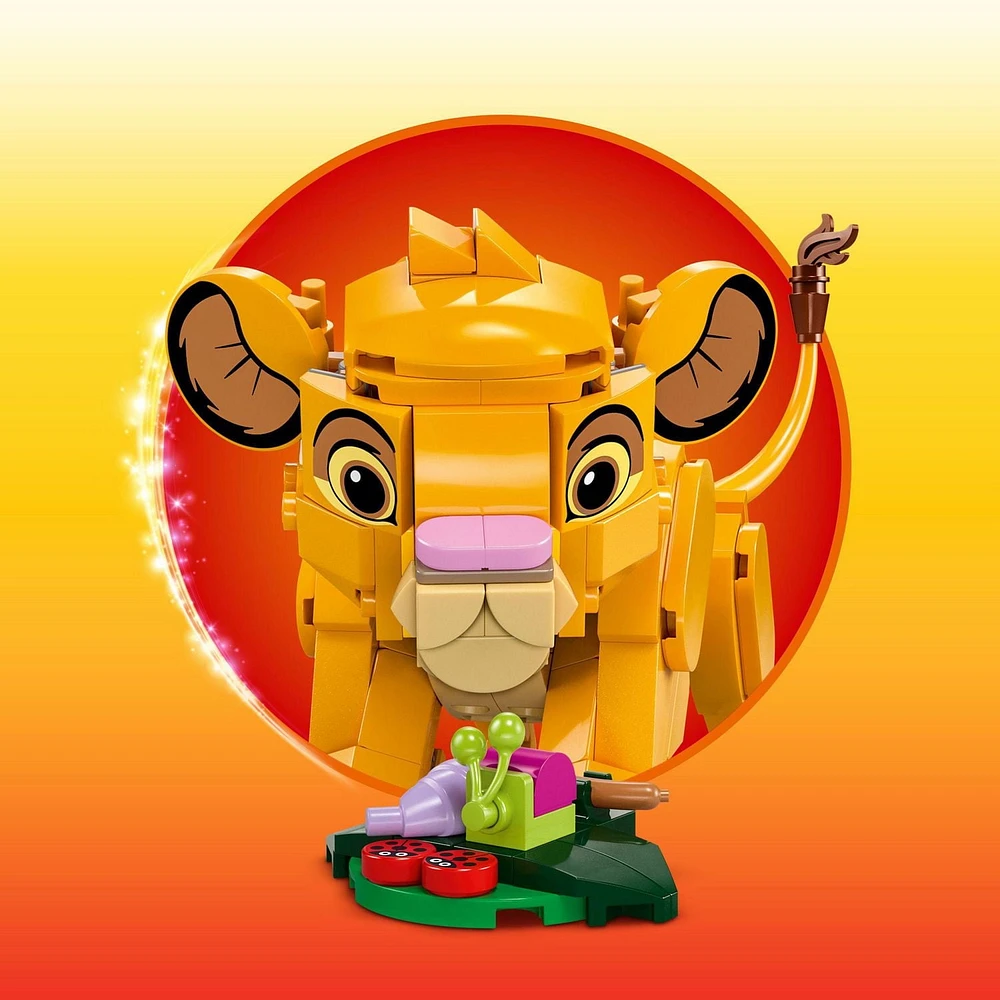 LEGO Disney Classic Bébé Simba le Roi Lion 43243 Ensemble de construction (222 pièces) Comprend 222 pièces, 6+ ans