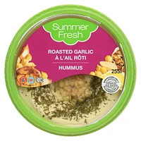 Summer Fresh Roasted Garlic Hummus