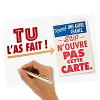 Carte comique de fête – Hallmark (Ne regarde pas à l'intérieur de cette carte)