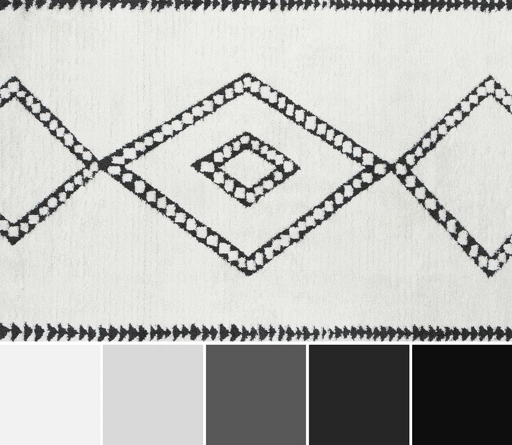 ECARPET Zelda 7'6" x 9'6" Contemporary Area Rug for Living Room, Bedroom, Dining Room, Entrance, Hallway and More.