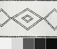 ECARPET Zelda 7'6" x 9'6" Contemporary Area Rug for Living Room, Bedroom, Dining Room, Entrance, Hallway and More.