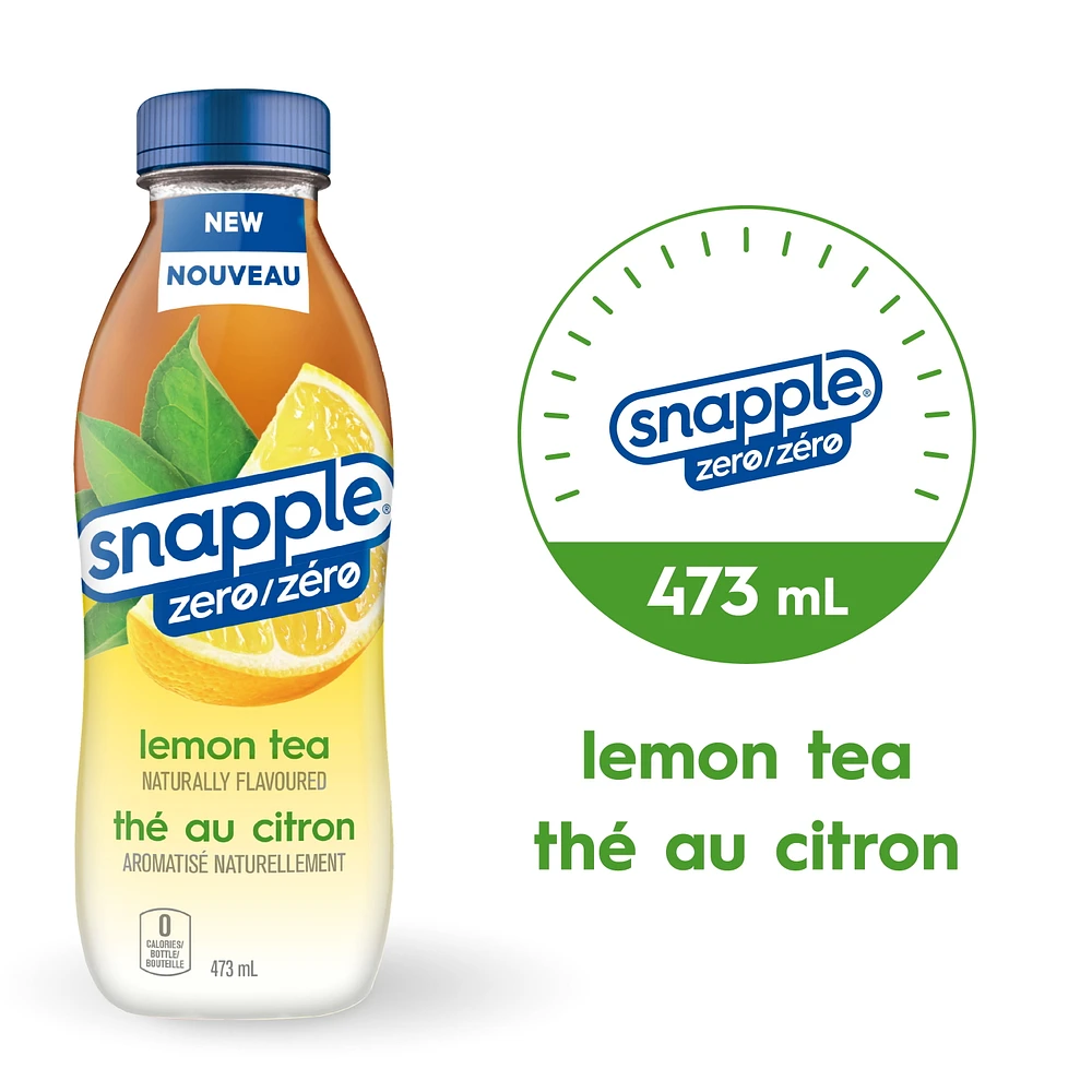 Thé au citron Snapple zéro aromatisé naturellement, 473 mL 473 mL