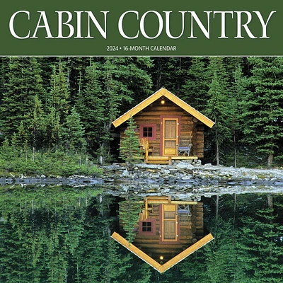 Wyman Publishing Le Pays des Châlets (Cabin Country) 2024 30.48x60.96 CM Mur Carré Calendrier, 9781525611766