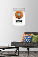 NBA Boston Celtics - Drip Ball 20 Wall Poster, 22.375" x 34" Framed
