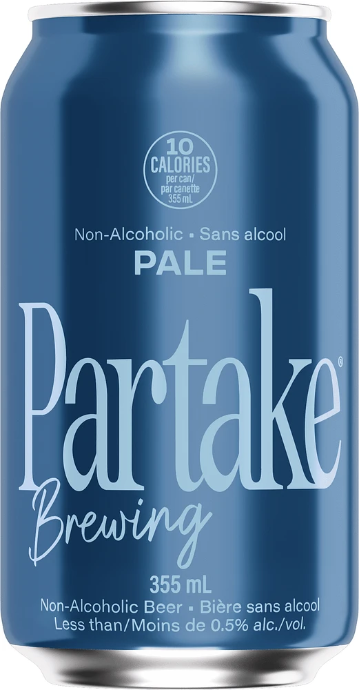 Partake - Pale, 4 x 355 mL Cans, Craft Non-Alcoholic Beer