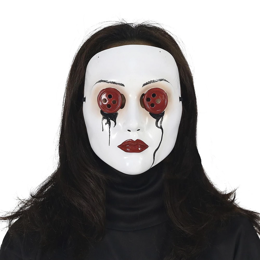 Masque boutonné pour les femmes adultes pour célébrer Halloween