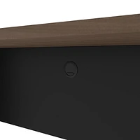 Bestar Connexion 72W Narrow Desk Shell in slate & sandstone
