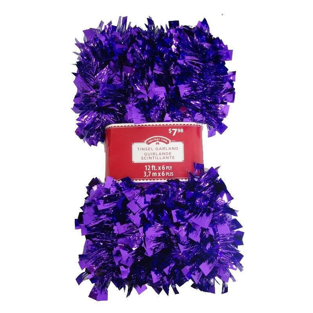 Guirlande de guirlandes de vacances-violet