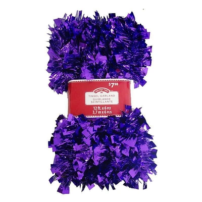 Guirlande de guirlandes de vacances-violet
