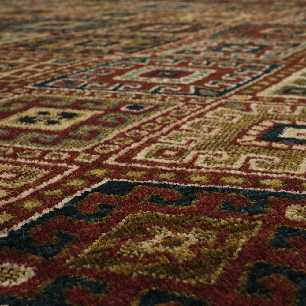 Mohawk Home Quinnstone Red Woven Polyester Area Rug