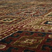Mohawk Home Quinnstone Red Woven Polyester Area Rug