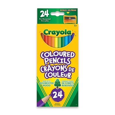 Crayons de couleur Crayola, 24 ct 24 CRAYONS
