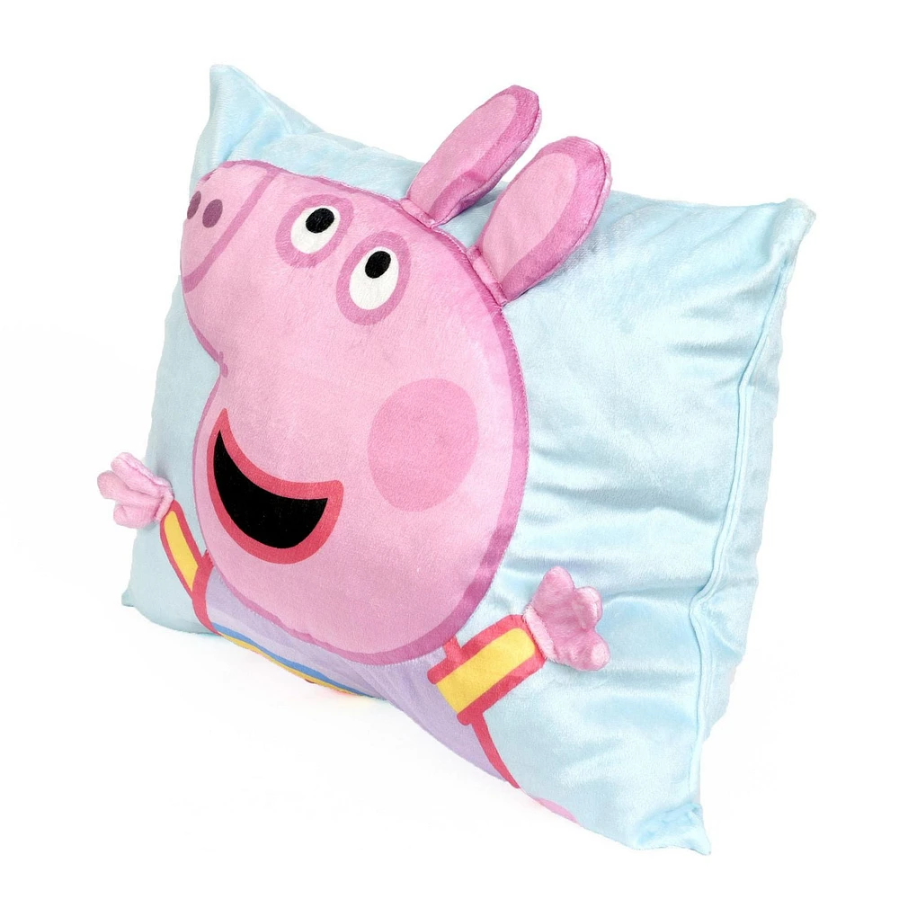 Peppa Pig Coussin décoratif 3D pour enfants Coussin 13po x 16po