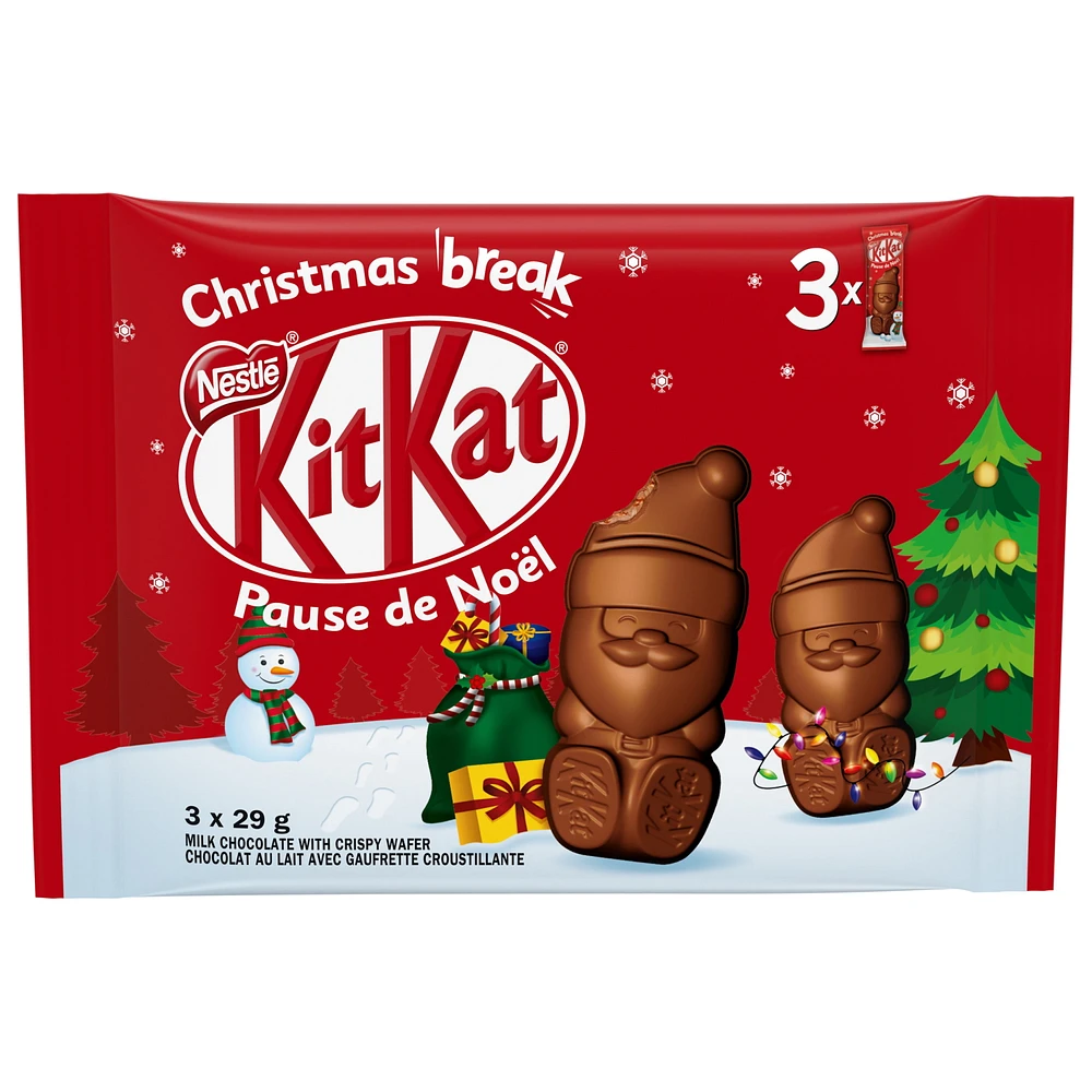 Holiday Milk Chocolate Santas, 87 g