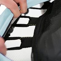 SKYWALKER TRAMPOLINES 48 pouces, rond bleu sarcelle, trampoline d'intérieur pour enfants, mini videur, rebondeur avec filet de sécurité et rembourrage