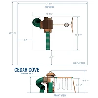 Backyard Discovery Cedar Cove Swing Set