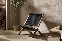 Wood and Rope Lounge Chair from the collection Agave South Shore