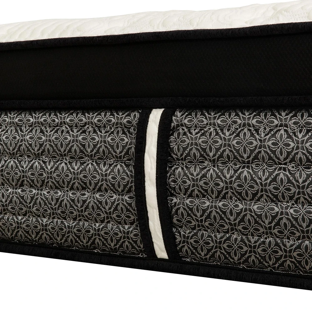 Matelas hybride à ressorts ensachés avec plateau euro Royale 16 po