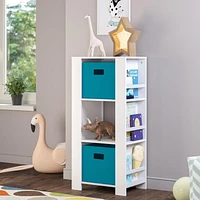 RiverRidge® Home Book Nook Collection Cubby Storage Tower with Bookshelves in White for Kids